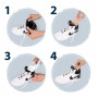 Výstuhy na pokrčené špičky topánok, L (42-49), biele
