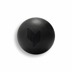 Masážní silikonový míček Ball Black, průměr 6,5 cm, černý