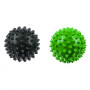 Akupresurní set - masážní podložka + polštářek + akupresurní míček, zelená a černá barva
