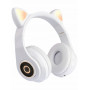 Bezdrátová sluchátka Cat Ears B39 , bílá