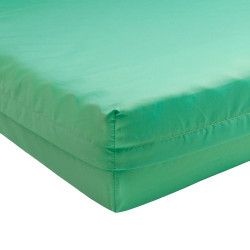 Bavlněný potah na matraci, 90 x 200 x 12 cm, zelený