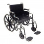 Big-TIM - vystužený oceľový invalidný vozík - do 225 kg