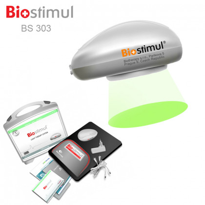 Biolampa BS 303 barevná terapie zelená + cestovní taška + síťový adaptér + PVC pouzdro