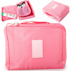 Cestovní kosmetická taška - turistický organizér, růžová