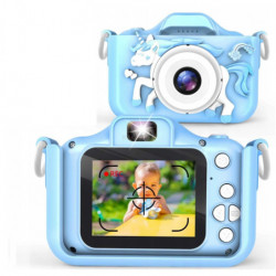 Poník jednorožec, dětský fotoaparát, modrý