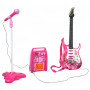 Karaoke detský set s gitarou, mikrofónom a zosilňovačom
, ružová