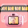 Detský digitálny fotoaparát psík so selfie kamerou a pamäťovou kartou 8GB,  ružový