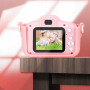 Dětský digitální fotoaparát pejsek se selfie kamerou, růžový