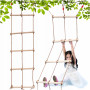 Detský lanový rebrík 180 cm, drevený