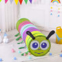 Detský tunel na hranie húsenica Caterpillar, 165 cm, farebná