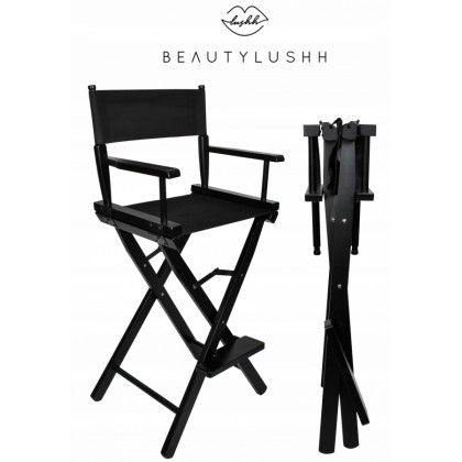 Drevená skladacia kozmetická stolička Beautylushh