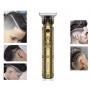 Elektrický zastřihovač vlasů a vousů + příslušenství, zlatý MS-5021