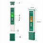 Elektronický měřič kvality vody pH s LCD displejem
