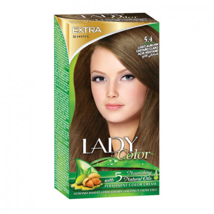 Farba na vlasy LADY in Color - 5.4 svetlá gaštanová