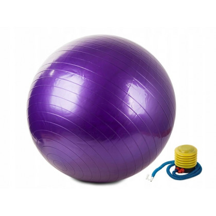 Fitness lopta s pumpou - fialová