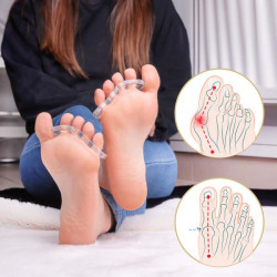 Gelové oddělovače prstů na nohou pro 4 prsty, 4Finger