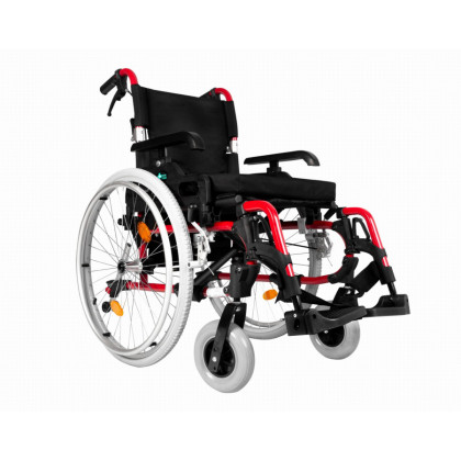 Hliníkový invalidný vozík Cruiser Active 2 42cm, červený