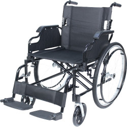Hliníkový invalidní vozík Gabila, šířka sedadla 45 cm, černý