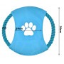 Hračka pre psov preťahovanie lanom - Frisbee disk, červená