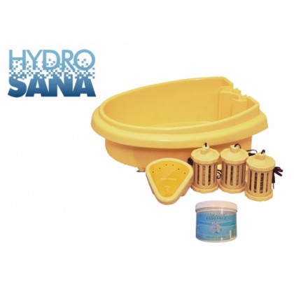 Detoxikačná vanička HydroSana - elektrolytický vodný kúpeľ, žltá