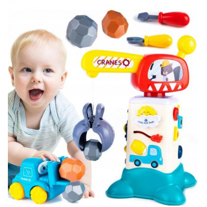 Interaktivní hračka pro děti - jeřáb na baterky