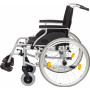 Oceľový invalidný vozík Cruiser2 45 cm, strieborný