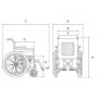 Invalidný vozík s toaletou/mobilná toaleta