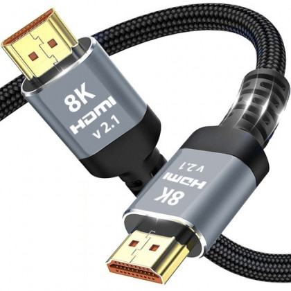 Kábel HDMI 2.1 , 8K 60Hz, 2m čierny