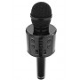 Karaoke mikrofón s reproduktorom, čierny