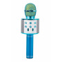 Karaoke mikrofon s reproduktorem, modrý