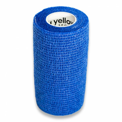 Kohezívny obväz yellowBAND - 10cm x 4,5m, modrý