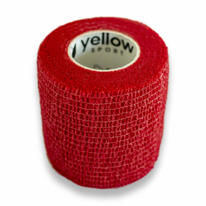Kohezívny obväz yellowBAND - 5cm x 4,5m, červený