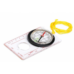 Kompas/buzola pro čtení a značení map v měřítku 1:50000