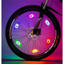 LED svetlo do výpletu bicykla červené