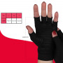 Hřejivé kompresní rukavice s mědí proti bolesti kloubů, M, černá