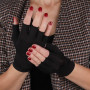 Hřejivé kompresní rukavice s mědí proti bolesti kloubů, M, černá
