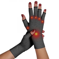 Kompresní rukavice proti bolesti kloubů, M, šedá