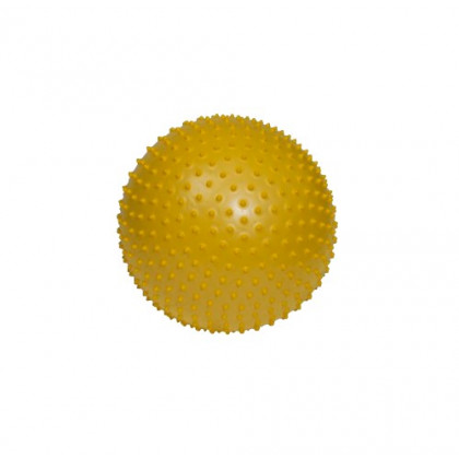 Masážna rehabilitačná lopta Ball, 45 cm, žltá