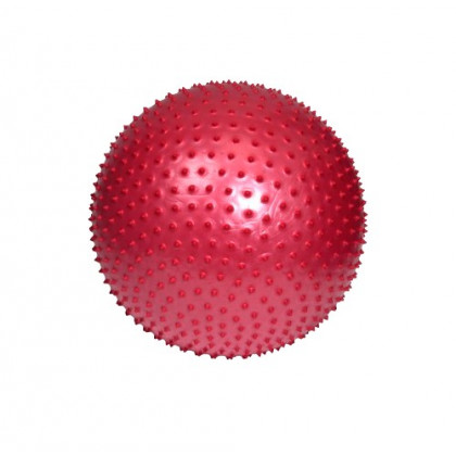 Masážna rehabilitačná lopta Ball, 55 cm, červená