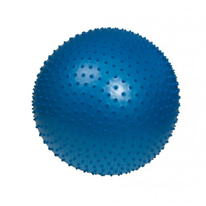 Masážna rehabilitačná lopta Ball, 65 cm, modrá