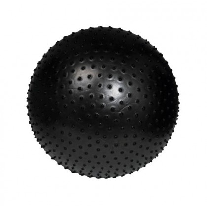 Masážna rehabilitačná lopta Ball, 75 cm, čierna