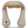 Masážní přístroj shiatsu s infračerveným ohřevem pro tělo, krk, ramena - béžový