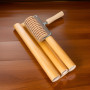 Dřevěný masážní akupresurní váleček na ruce, 19 x 12 x 5 cm