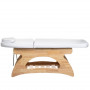 Masérsky a kozmetický drevený stôl Vega Nut, 184 x 70 cm, svetlé drevo
