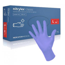 Jednorázové nitrilové rukavice Nitrylex classic violet L - 100ks