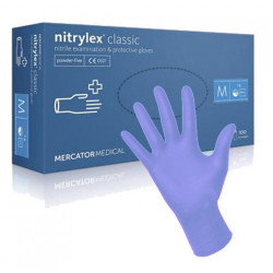 Jednorázové nitrilové rukavice Nitrylex classic violet M - 100ks