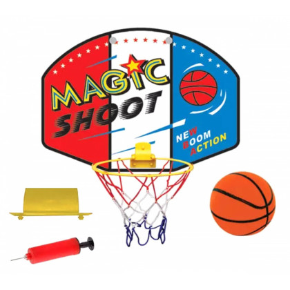 Mini basketbalový kôš s loptou, Magic Shoot