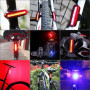 Nabíjateľné led svetlo na bicykel USB predné + zadné