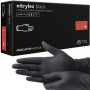 Nitrylex jednorazové nitrilové rukavice bez púdru čierne 100 ks, L