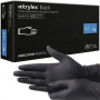 Nitrylex jednorazové nitrilové rukavice bez púdru čierne 100 ks, M
